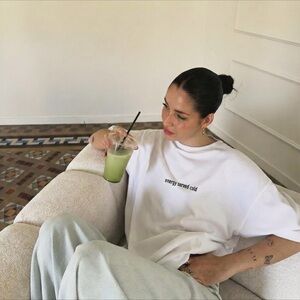 Energy Served Cold- White Graphic T-Shirt